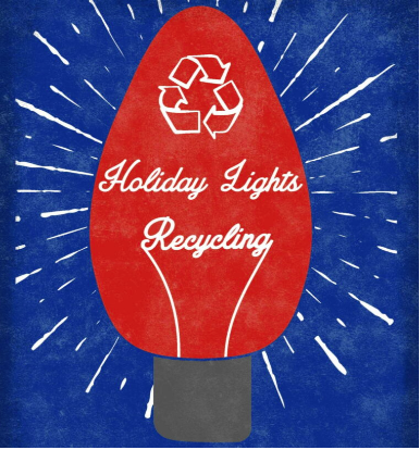 Recycle holiday lights on campus